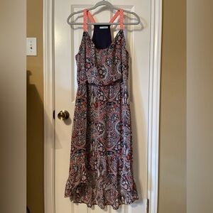 Paisley Print midi Dress
